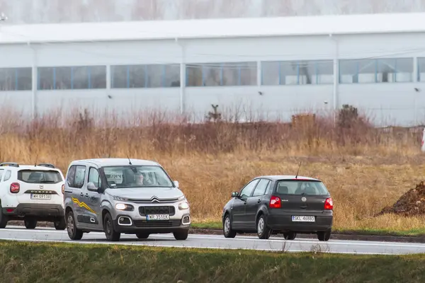 stock image 03.04.2024 Poland, Europe. Sunny Day Traffic Flow.