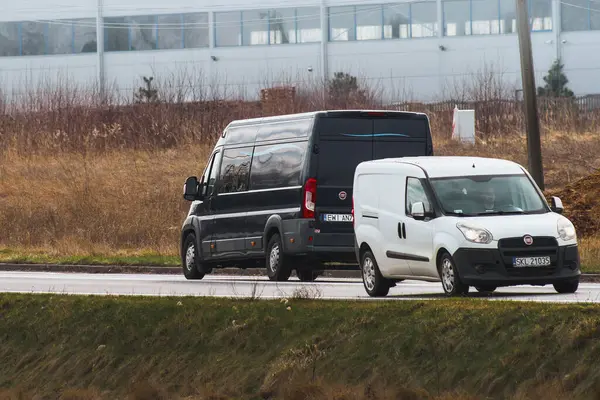 stock image 03.04.2024 Poland, Katowice. Cars and trucks are a Daytime Traffic in Europe