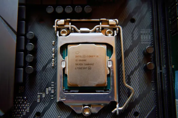 Powerful Intel Cpu Gaming Streaming Work Being Installed Motherboard ...