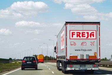 Europe, Poland 04.05.2024. Freja Logistics: Trucking Across Europe clipart
