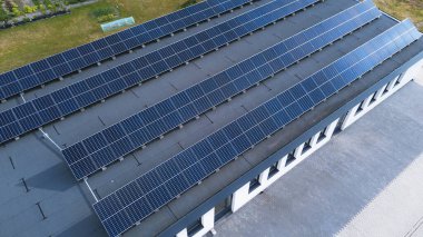 Çevre dostu Endüstriyel Tesisin Hava Görüntüsü