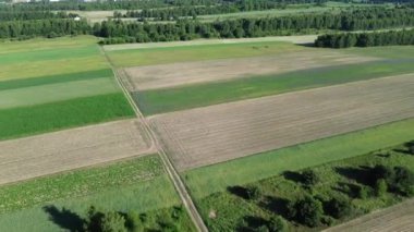 Biyolojik çeşitlilikteki tarım alanının havadan görünüşü