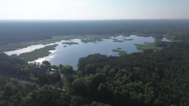 Mavi Göl Havadan Görünümlü Küçük Sazlık Adaları