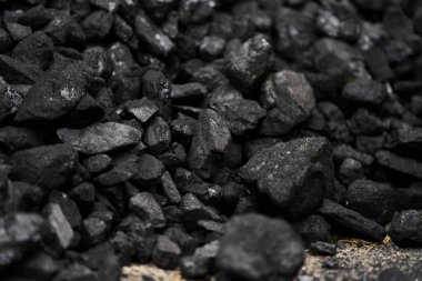 Siyah Kömür Kayaları Dokusuna Yakın Çekim