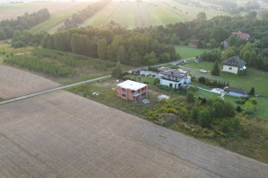 Kırsal kır evi projesi, hava manzarası