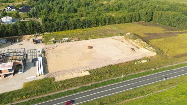 İnşaata hazırlanan boş alan.