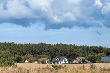 Orman Kulübesiyle Huzurlu Sonbahar Sahnesi