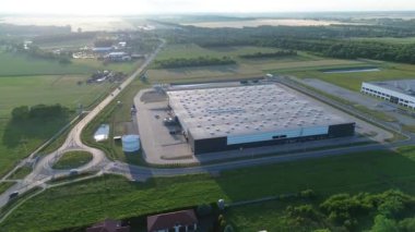 Endüstri. Hava manzaralı. İHA atışı.