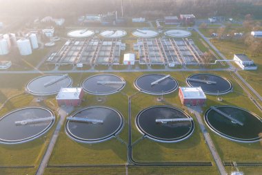 Sürdürülebilir kanalizasyon arıtma ve arıtma tesisi