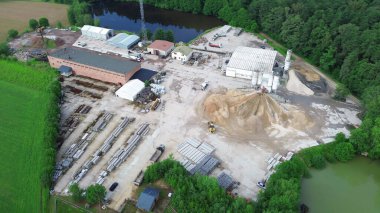 Beton karıştırma ekipmanlı sanayi fabrikası Polonya, Avrupa 28.06.2024