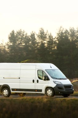 Kargo kamyonu izole edilmiş otoyol kullanıyor.