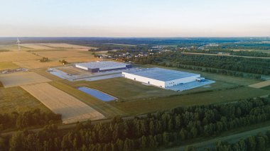 Su ve itfaiye sistemli sanayi deposu