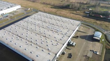 Kırsal lojistik parkı hava görüntüsü