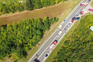 Kurtarma operasyonlarının hava perspektifi Polonya, Avrupa 25.08.2024