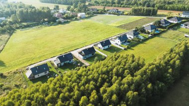 Gelişmekte olan yerleşim alanının hava görüntüsü