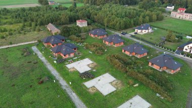 Gelişmekte olan yerleşim alanının hava görüntüsü