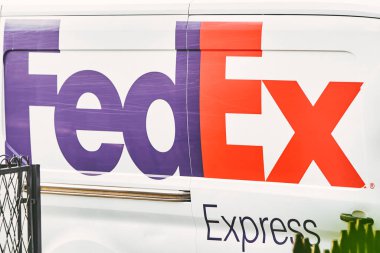 Fedex paket servis aracı 04.02.2025 Polonya, Avrupa