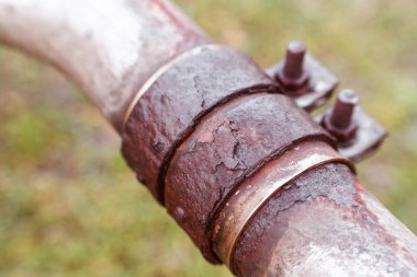 Kapalı paslı cıvata ve grunge deseni