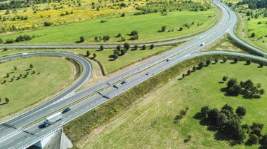 Yoğun ormanda otoyol trafiği