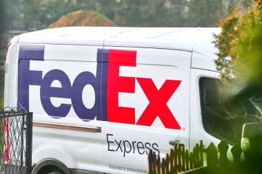 Fedex kurye servis aracı 04.02.2025 Polonya, Avrupa