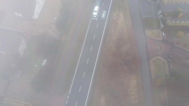 Sisli muhitte karamsar hava aracı görüntüsü