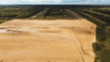 İnşaata hazırlanan boş alan.