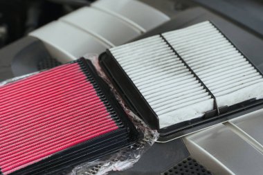 Arabaya yüklenmiş performans hava filtresi