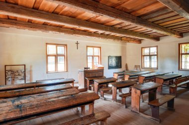 Geleneksel eski moda iç döşeme tahtası