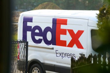 Fedex ekspres nakliye aracı 04.02.2025 Polonya, Avrupa