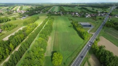 Bahar ekimi sırasında tarım arazisi