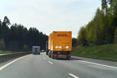 26.05.2025 Çek, Avrupa otoyolunda nakliye şirketi kamyonu