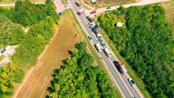 Polis ve kurtarma ekipleri Polonya, Avrupa 25.08.2024