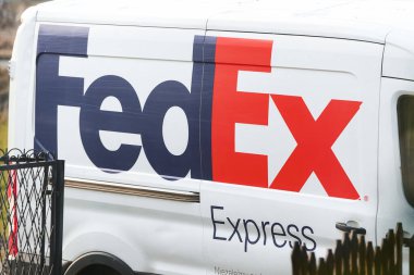 Fedex paket servis aracı 04.02.2025 Polonya, Avrupa