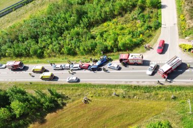 Kurtarma operasyonlarının hava perspektifi Polonya, Avrupa 25.08.2024