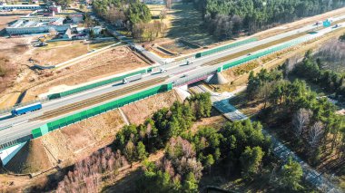 Yukarıdan aşağıya görüş şehir taşımacılığı altyapı kavşağı