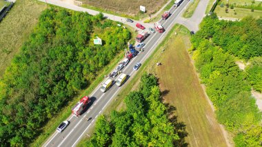 Kurtarma operasyonlarının hava perspektifi Polonya, Avrupa 25.08.2024
