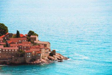 Tarihi Sveti Stefan tatil köyü adası