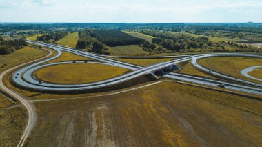 Asfalt yolda güzel yapraklar var.
