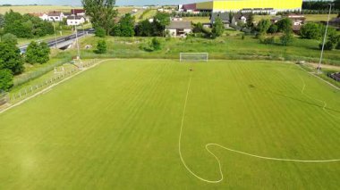 Otomatik fıskiyeli yaz futbol sahası sulama sistemi