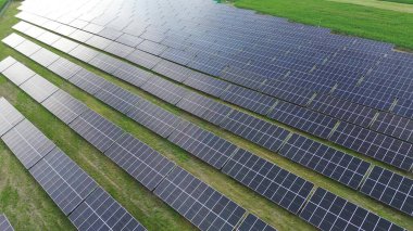 Photovoltaic panels providing electricity to local factory