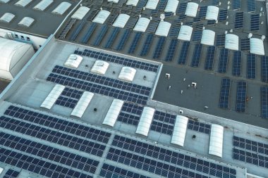 Solar collectors installed for green energy production