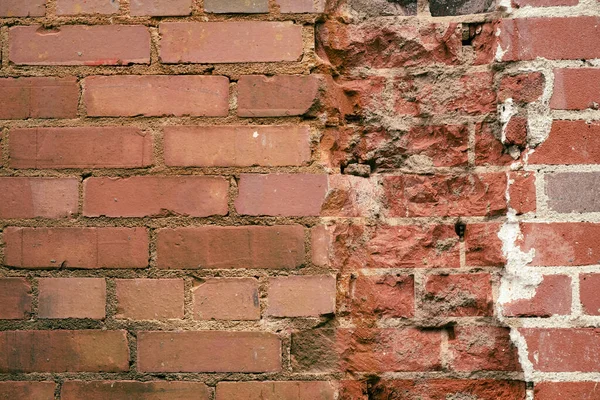 Brisé Battre Des Briques Dans Mur — Photo
