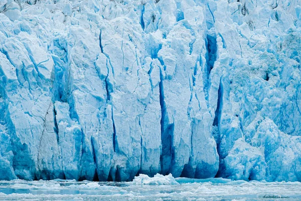 Dawes冰川裂缝与纹理的近景 — 图库照片