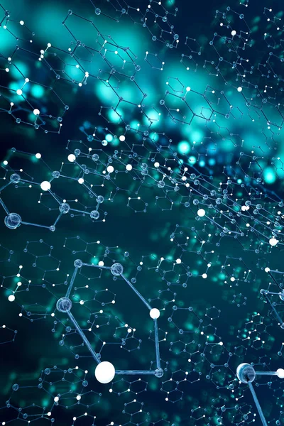 Mavinin gölgesinde 3 boyutlu moleküler desen oluşturma