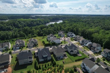 Güney Carolina 'daki banliyö toplumunun kuş bakışı görüntüsü