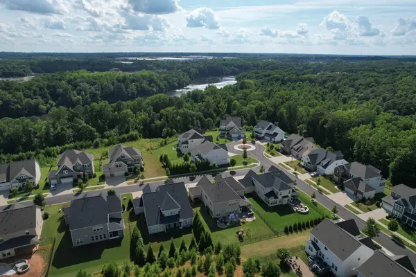 Güney Carolina 'daki banliyö toplumunun kuş bakışı görüntüsü