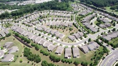 Fort Mill, Güney Carolina 'daki banliyö toplumuna tepeden bakışı