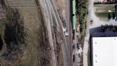 Salisbury Kuzey Carolina 'ya giden yük trenini itin.