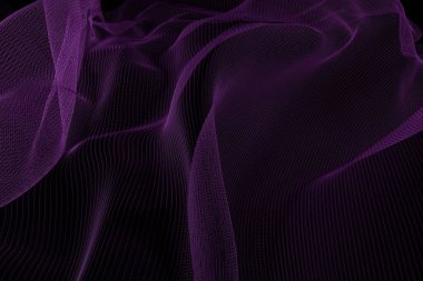 Soyut mor ağların 3D görüntüsü