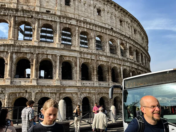 Roma Italia Ottobre 2022 Veduta Del Colosseo Roma Sole Del — Foto Stock